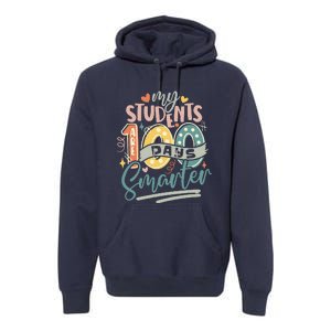 100th Day Of School My Students Are 100 Days Smarter Teacher Premium Hoodie