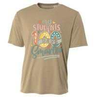 100th Day Of School My Students Are 100 Days Smarter Teacher Cooling Performance Crew T-Shirt