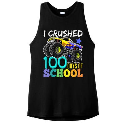 100 Days Of School Teacher Outfit 80s Retro Vintage Student Ladies PosiCharge Tri-Blend Wicking Tank