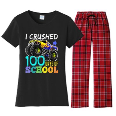 100 Days Of School Teacher Outfit 80s Retro Vintage Student Women's Flannel Pajama Set