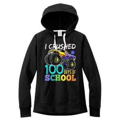 100 Days Of School Teacher Outfit 80s Retro Vintage Student Women's Fleece Hoodie