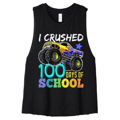 100 Days Of School Teacher Outfit 80s Retro Vintage Student Women's Racerback Cropped Tank