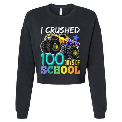 100 Days Of School Teacher Outfit 80s Retro Vintage Student Cropped Pullover Crew