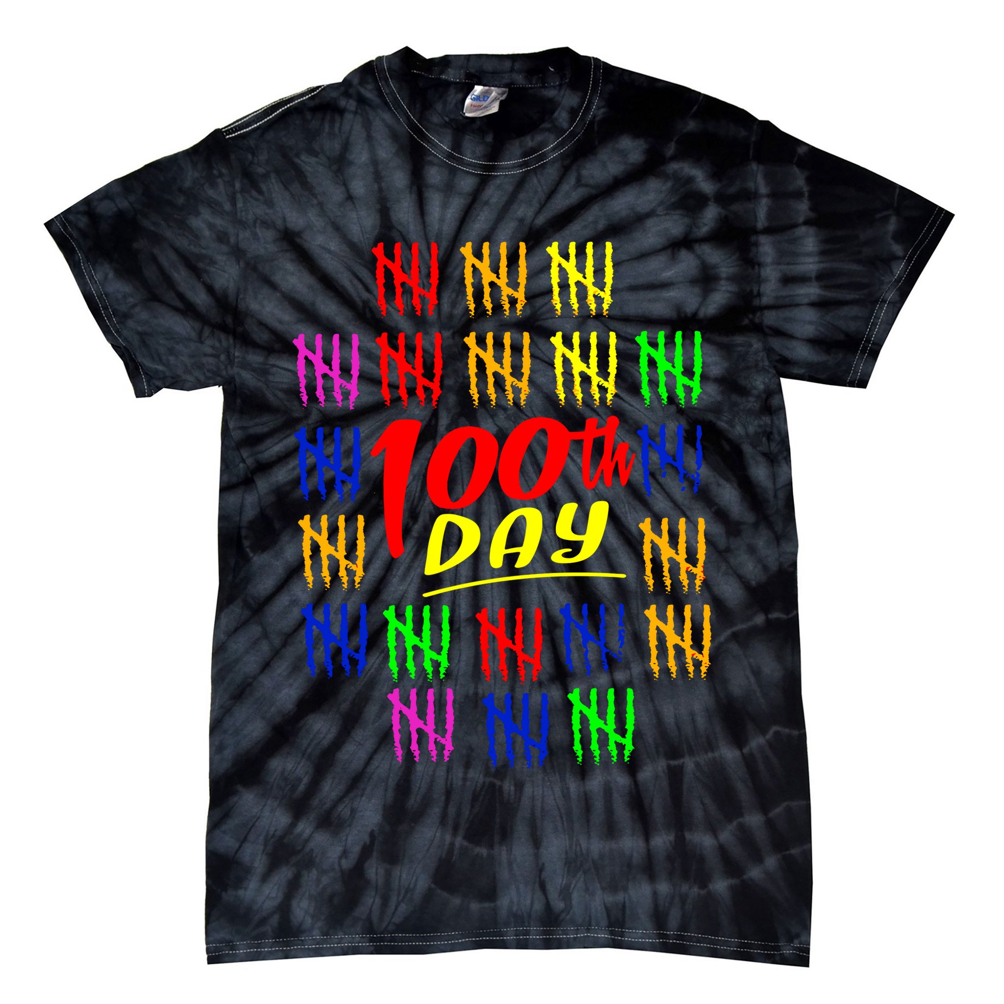 100 Days Of School Tie-Dye T-Shirt