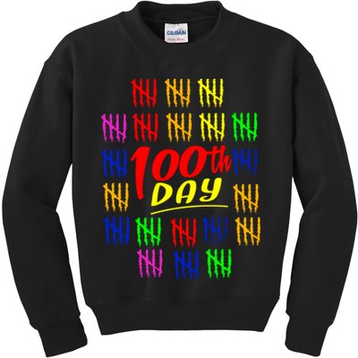 100 Days Of School Kids Sweatshirt