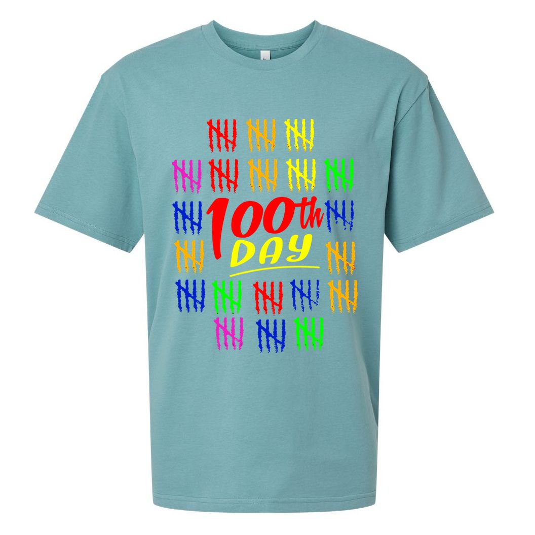 100 Days Of School Sueded Cloud Jersey T-Shirt