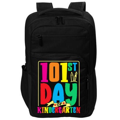 101st Day Of Kindergarten Saying 100 Days Gift Impact Tech Backpack