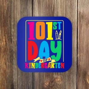 101st Day Of Kindergarten Saying 100 Days Gift Coaster