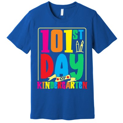101st Day Of Kindergarten Saying 100 Days Gift Premium T-Shirt