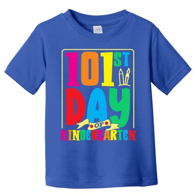 101st Day Of Kindergarten Saying 100 Days Gift Toddler T-Shirt