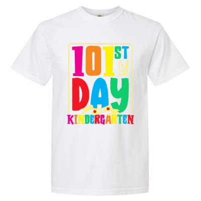 101st Day Of Kindergarten Saying 100 Days Gift Garment-Dyed Heavyweight T-Shirt