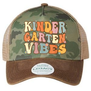 1st Day Of School Kindergarten Vibes Student Teacher Legacy Tie Dye Trucker Hat