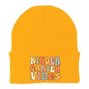 1st Day Of School Kindergarten Vibes Student Teacher Knit Cap Winter Beanie