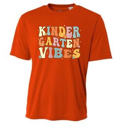 1st Day Of School Kindergarten Vibes Student Teacher Cooling Performance Crew T-Shirt