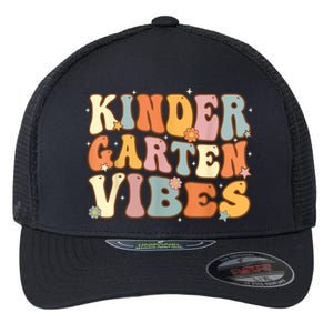 1st Day Of School Kindergarten Vibes Student Teacher Flexfit Unipanel Trucker Cap