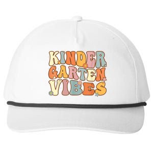 1st Day Of School Kindergarten Vibes Student Teacher Snapback Five-Panel Rope Hat