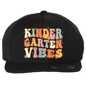 1st Day Of School Kindergarten Vibes Student Teacher Wool Snapback Cap