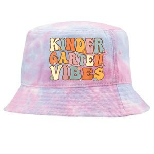 1st Day Of School Kindergarten Vibes Student Teacher Tie-Dyed Bucket Hat