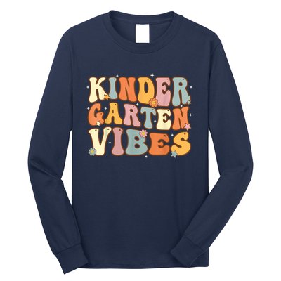 1st Day Of School Kindergarten Vibes Student Teacher Long Sleeve Shirt