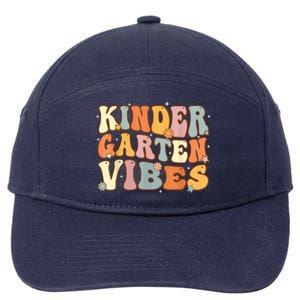 1st Day Of School Kindergarten Vibes Student Teacher 7-Panel Snapback Hat