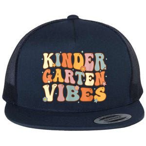 1st Day Of School Kindergarten Vibes Student Teacher Flat Bill Trucker Hat