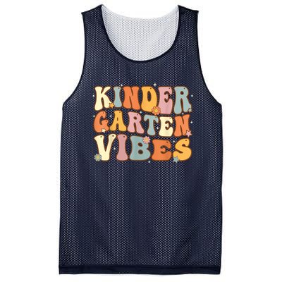 1st Day Of School Kindergarten Vibes Student Teacher Mesh Reversible Basketball Jersey Tank