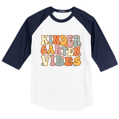 1st Day Of School Kindergarten Vibes Student Teacher Baseball Sleeve Shirt