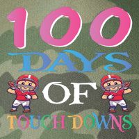 100 Days Of Touch Downs Funny Back To School Legacy Tie Dye Trucker Hat