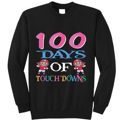 100 Days Of Touch Downs Funny Back To School Sweatshirt