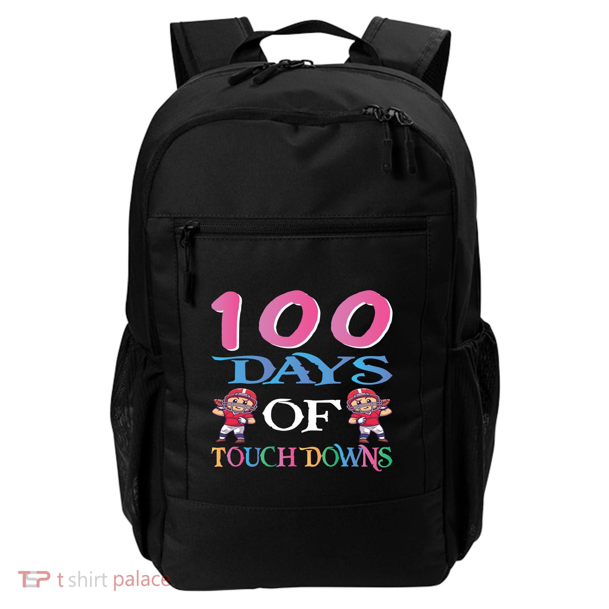 100 Days Of Touch Downs Funny Back To School Backpack