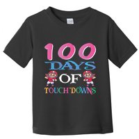 100 Days Of Touch Downs Funny Back To School Toddler T-Shirt