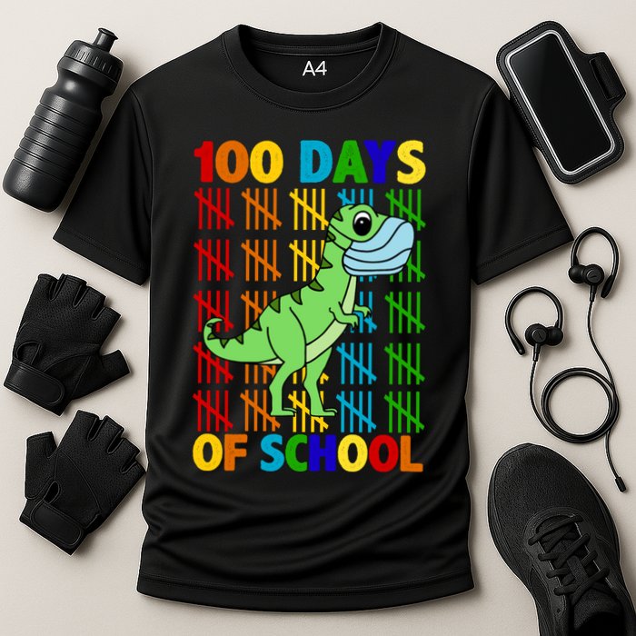 100 Days Of School Trex Quarantine Performance Shirt