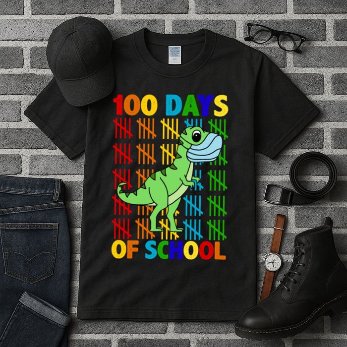 100 Days Of School Trex Quarantine Tall T-Shirt