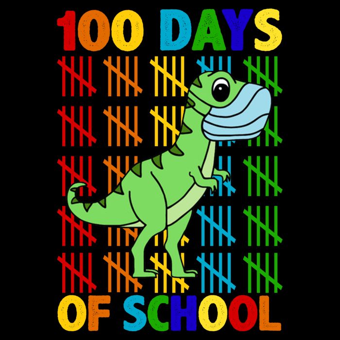 100 Days Of School Trex Quarantine Tall T-Shirt