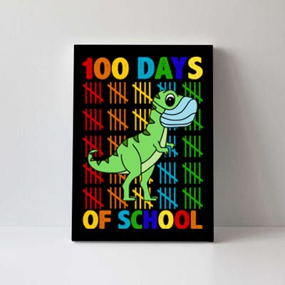 100 Days Of School Trex Quarantine Canvas