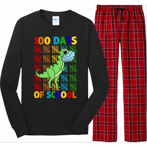 100 Days Of School Trex Quarantine Long Sleeve Pajama Set