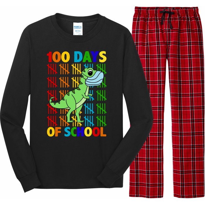 100 Days Of School Trex Quarantine Long Sleeve Pajama Set