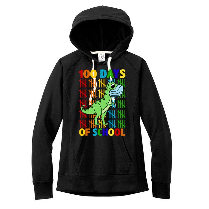 100 Days Of School Trex Quarantine Women's Fleece Hoodie