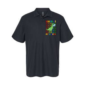 100 Days Of School Trex Quarantine Softstyle Adult Sport Polo