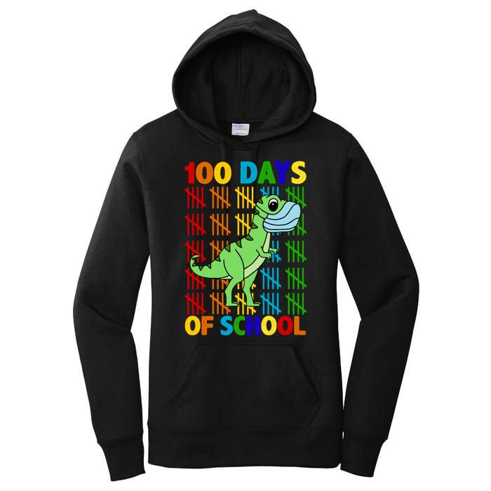 100 Days Of School Trex Quarantine Women's Pullover Hoodie