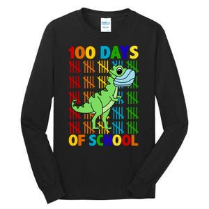 100 Days Of School Trex Quarantine Tall Long Sleeve T-Shirt