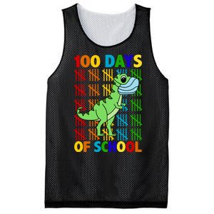 100 Days Of School Trex Quarantine Mesh Reversible Basketball Jersey Tank