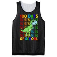 100 Days Of School Trex Quarantine Mesh Reversible Basketball Jersey Tank