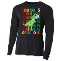 100 Days Of School Trex Quarantine Cooling Performance Long Sleeve Crew