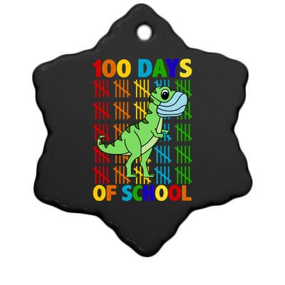 100 Days Of School Trex Quarantine Ceramic Star Ornament