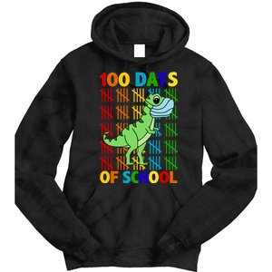 100 Days Of School Trex Quarantine Tie Dye Hoodie