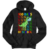 100 Days Of School Trex Quarantine Tie Dye Hoodie