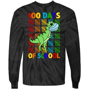 100 Days Of School Trex Quarantine Tie-Dye Long Sleeve Shirt