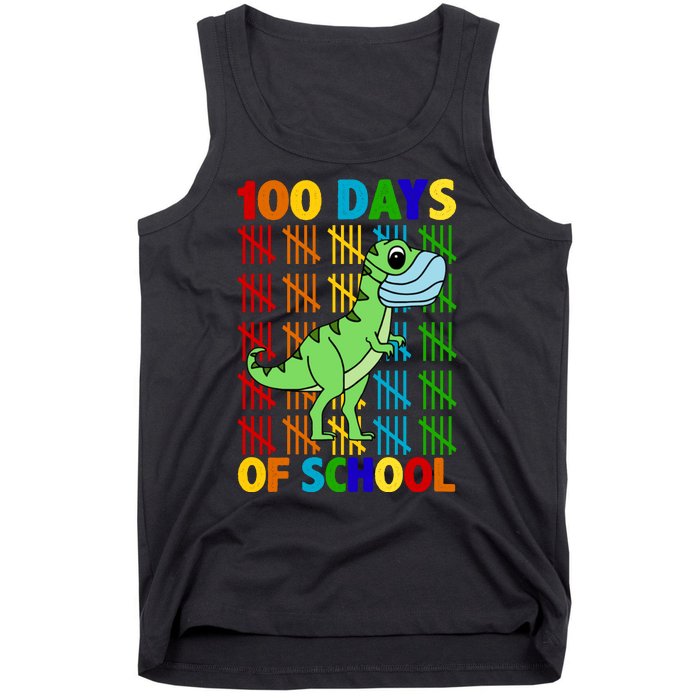 100 Days Of School Trex Quarantine Tank Top