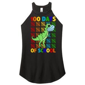 100 Days Of School Trex Quarantine Women's Perfect Tri Rocker Tank